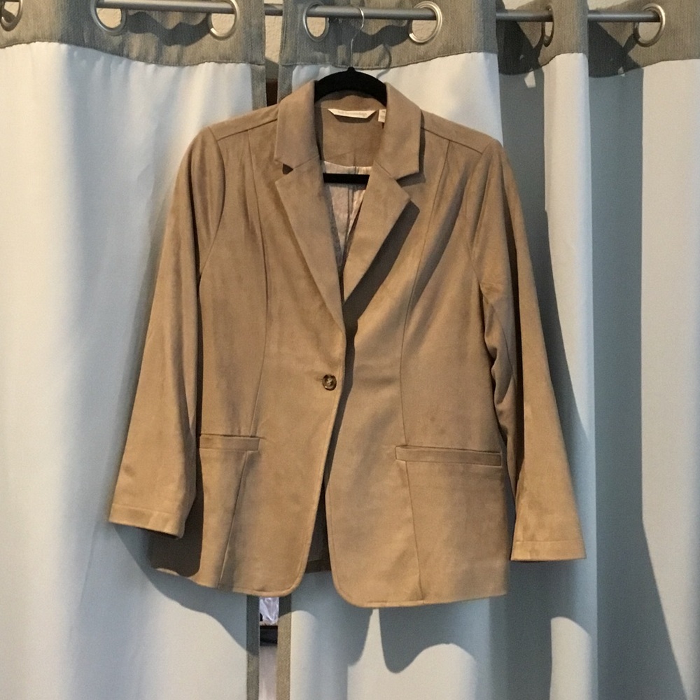 Soft Surroundings Elegant Beige Blazer